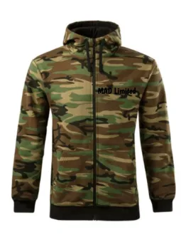 Mikina pánska Camo Zipper C19