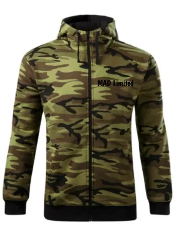 Mikina pánska Camo Zipper C19