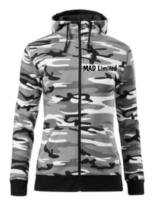 Mikina dámska Camo Zipper C20