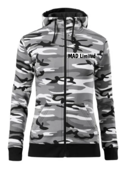 Mikina dámska Camo Zipper C20
