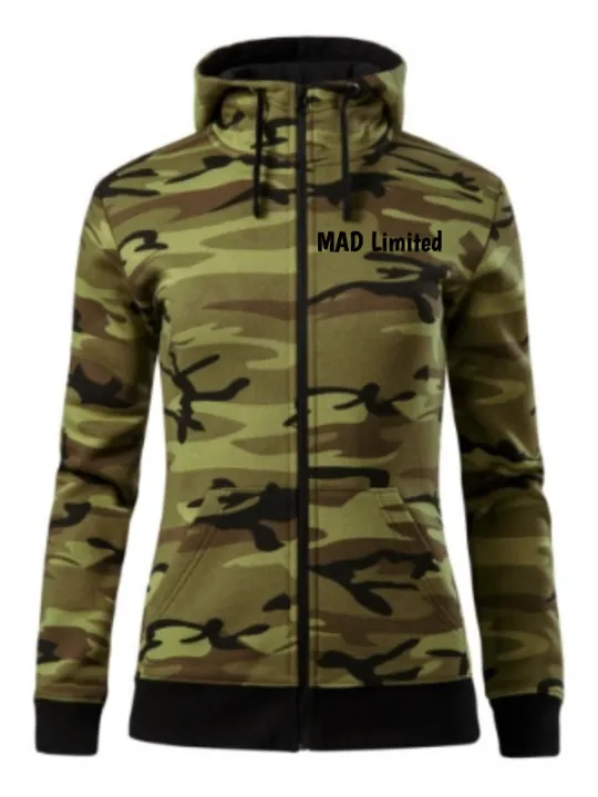 Mikina dámska Camo Zipper C20