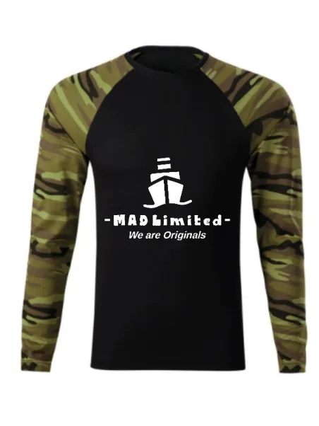 Tričko unisex Camouflage LS 166