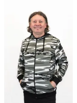 Mikina pánska Camo Zipper C19