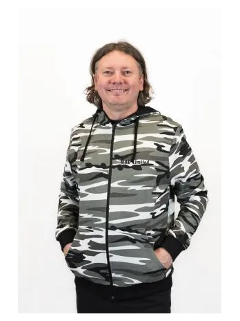 Mikina pánska Camo Zipper C19