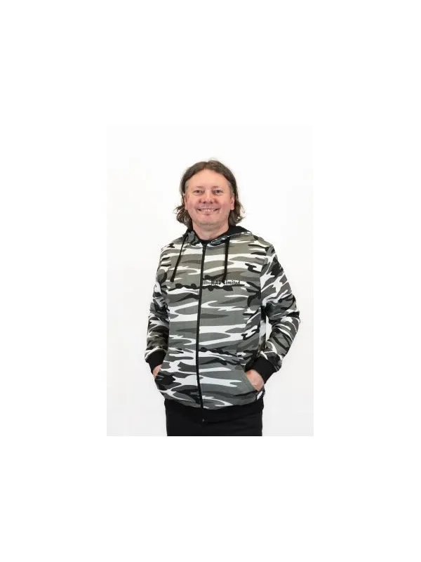 Mikina pánska Camo Zipper C19